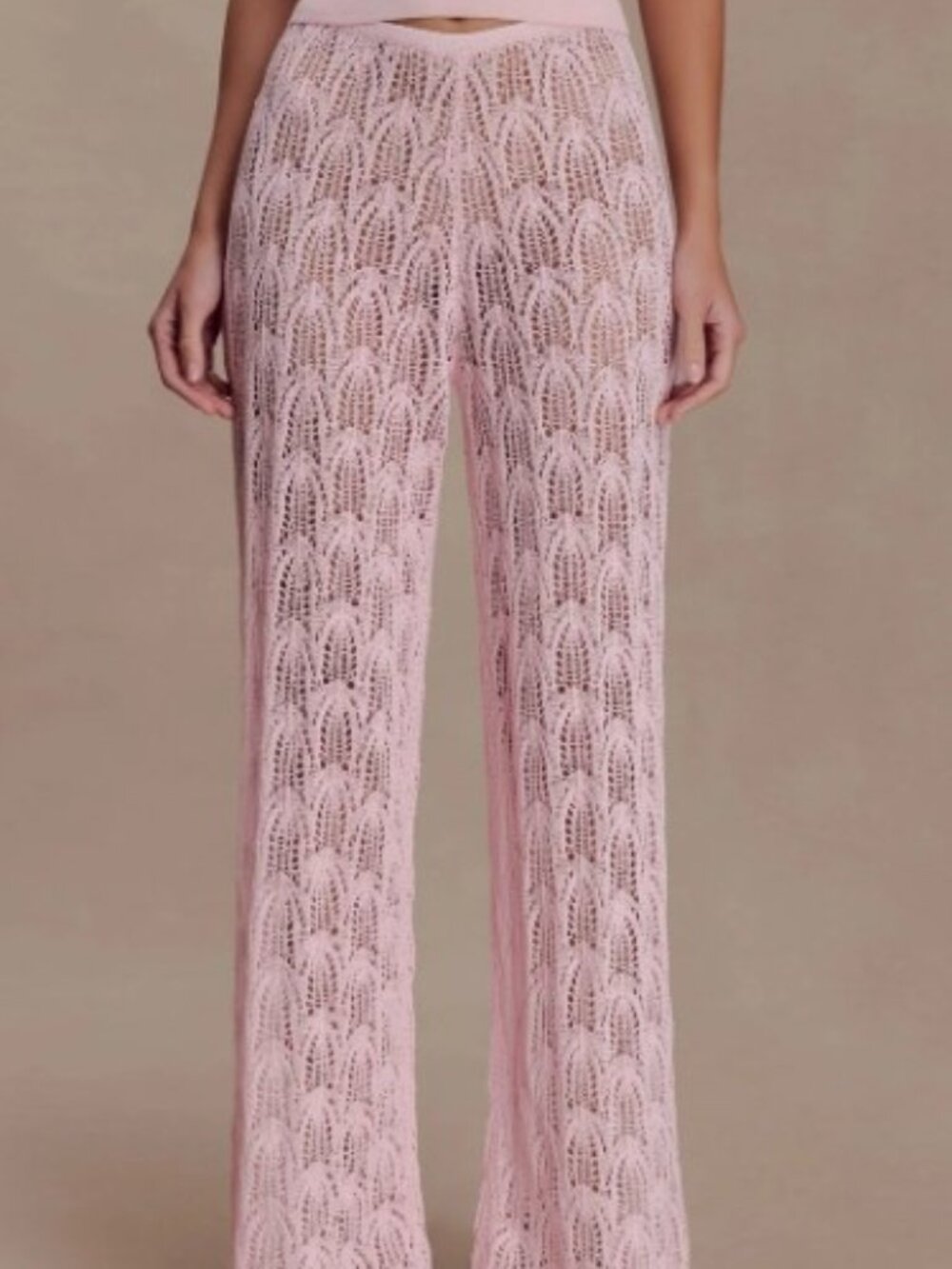 Galinda Crochet Pants - Baby Pink